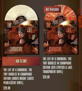 The Life of a Showgirl The Tiny Bubbles in Champange Vinyl Set 2 set IN HAND